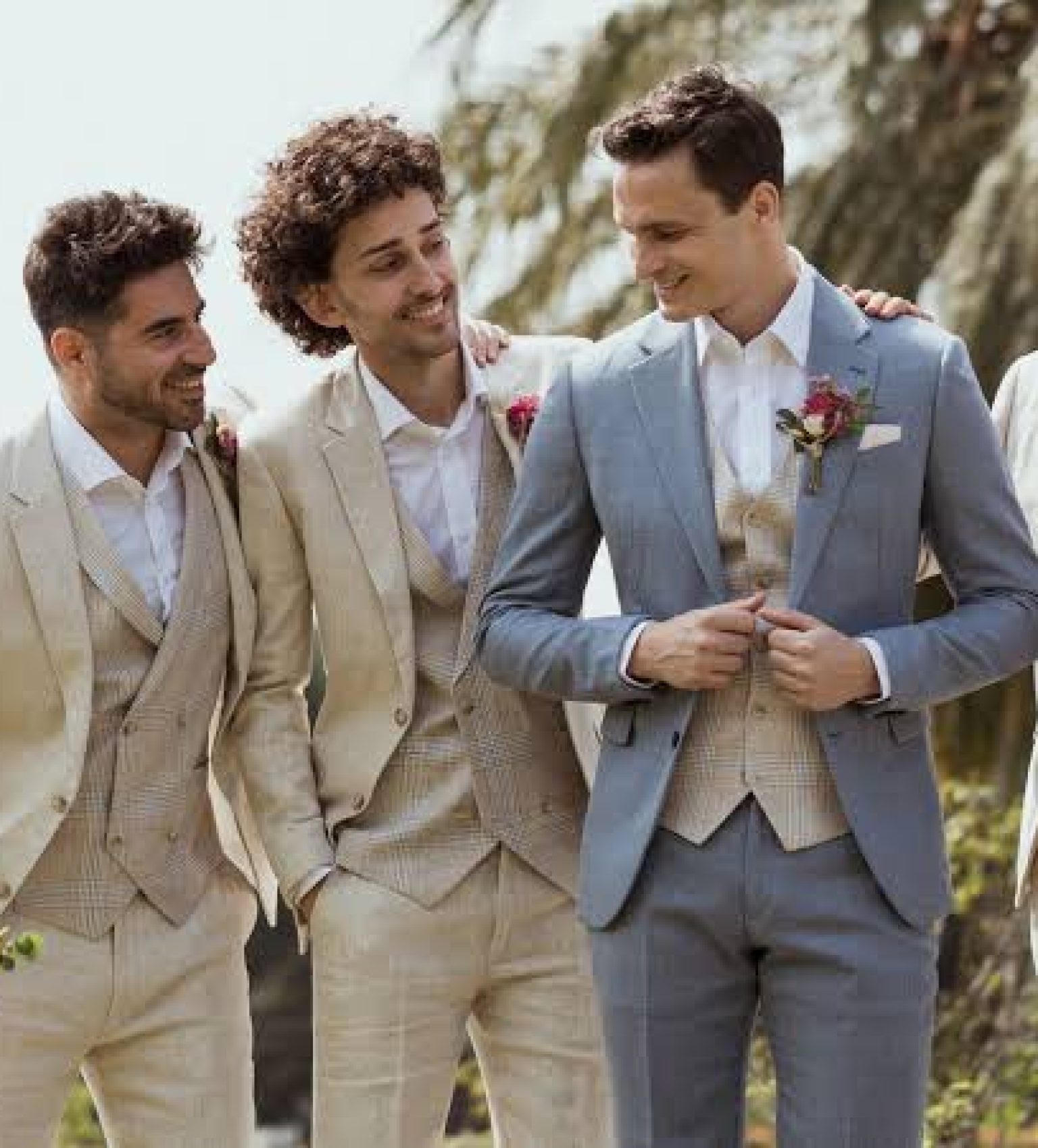 Groomsman with Groom outfit